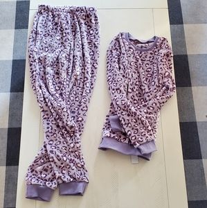 ECHOINE 2 piece casual fleece jogger set